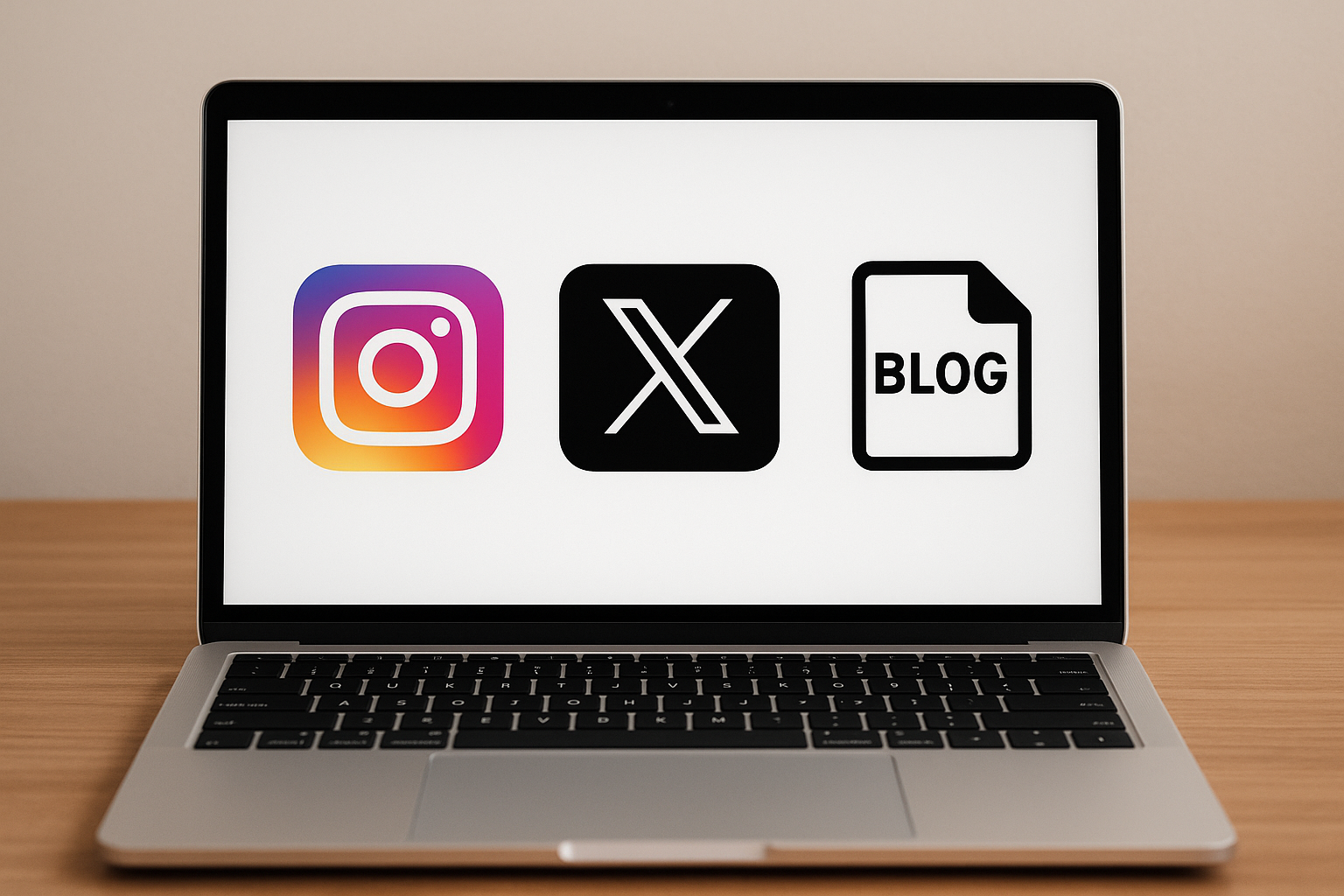 Diferències entre Twitter, Instagram i un blog.