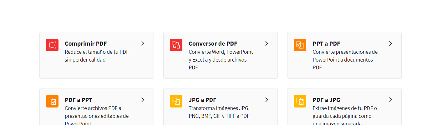 Smallpdf eines online que permet editar arxius PDF.